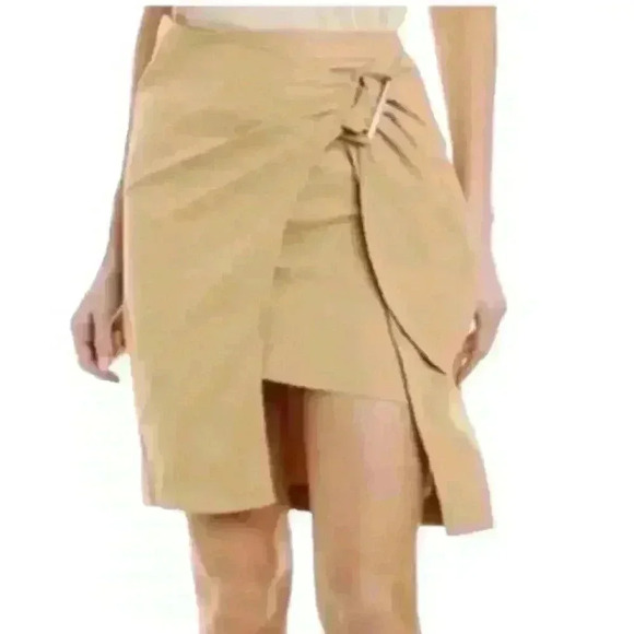 En Saison Wrap Tan Skirt - Picture 8 of 8